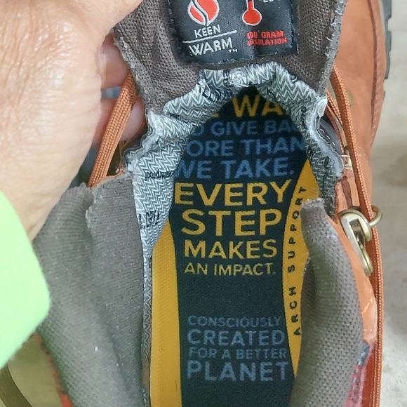 KEEN Bern Baby Bern Waterproof Leather Boots | KEEN.DRY | Plaid Collar Womens 8 - Picture 11 of 16